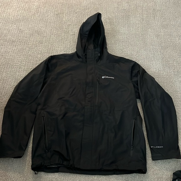 Mens black Columbia jacket size large - Picture 1 of 5